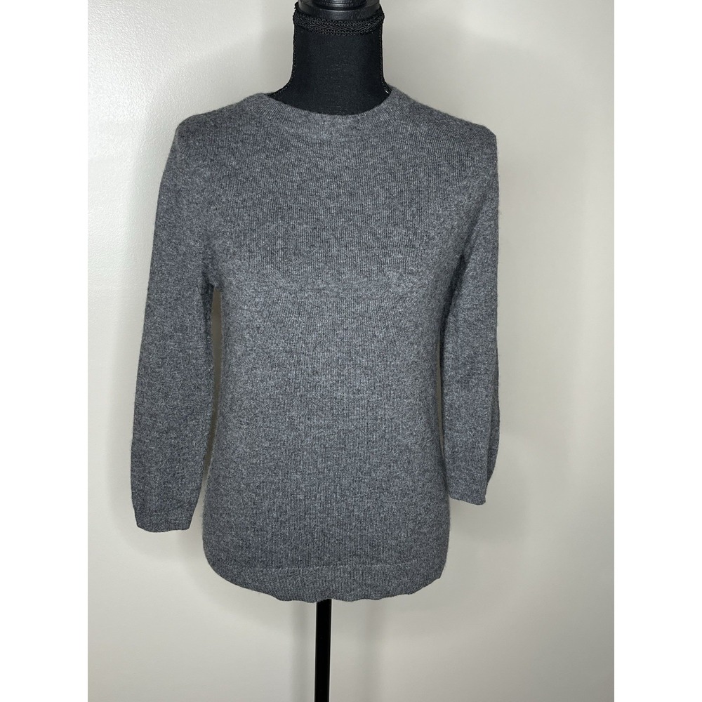 Talbots Women's Pure Cashmere Gray Super Soft Sweater Size Small